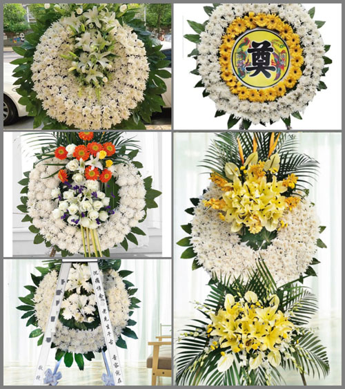 河南南阳新野县前高庙乡前张楼村花圈速递